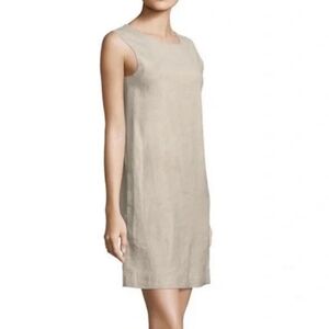 Theory Didianne Tierra linen blend sleeveless sheath dress